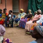 Women at a community meeting in Guinea-Bissau