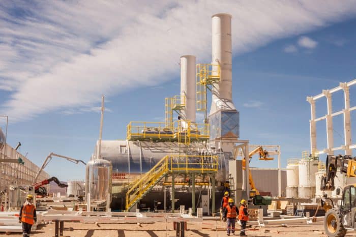 The Caucharí-Olaroz lithium project under construction in Argentina.