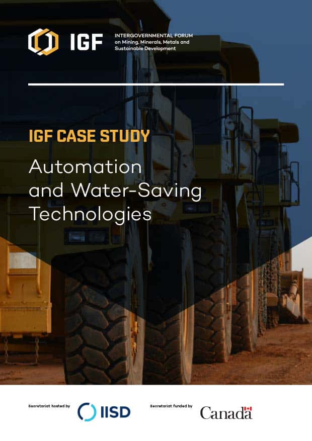 Cover page for case study on automation and water tech