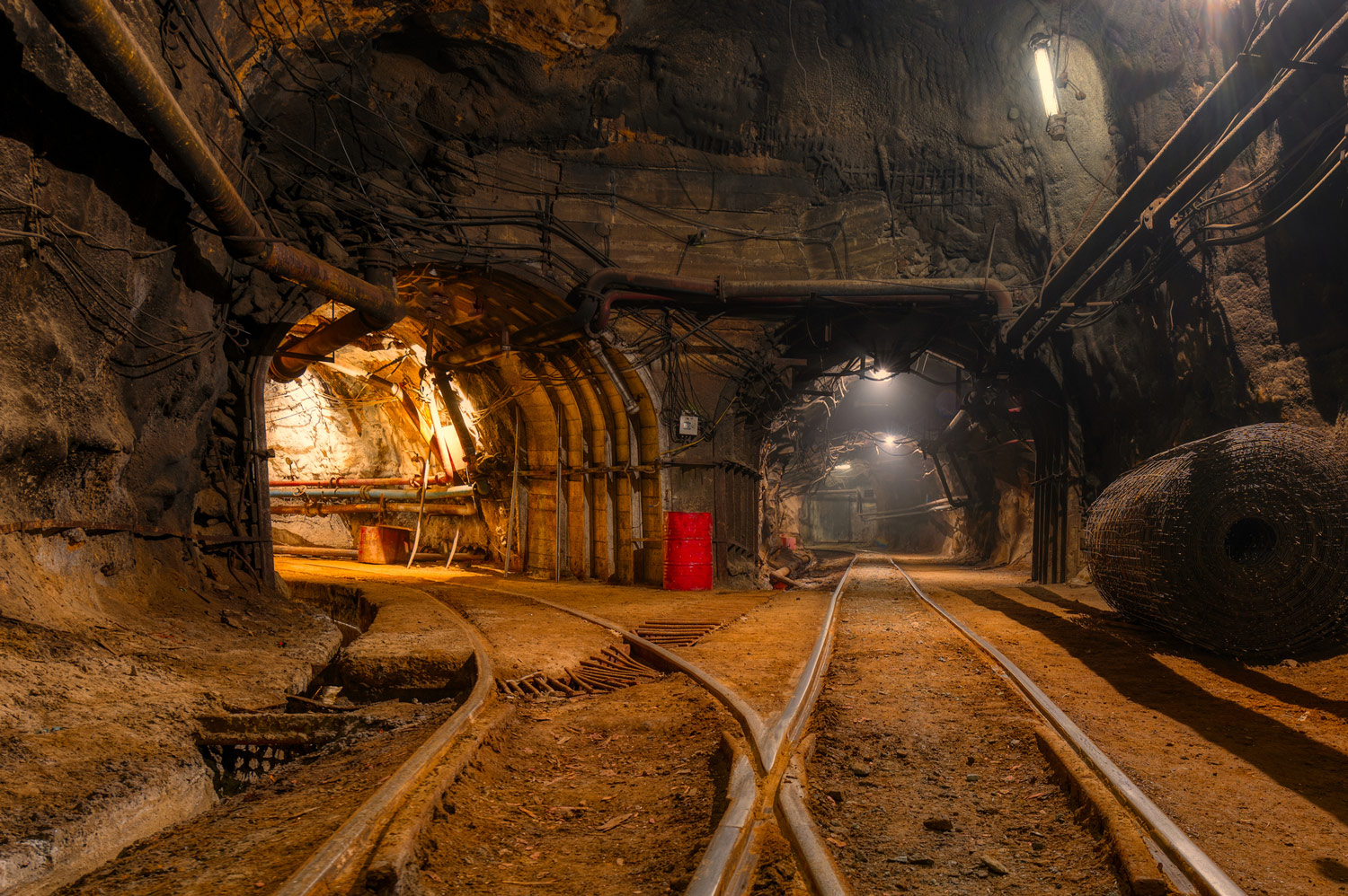 View of an underground mine