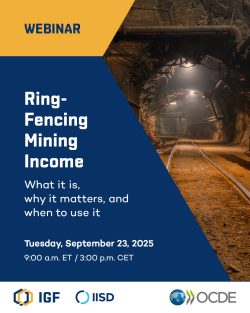 card with information on the webinar on ring-fencing