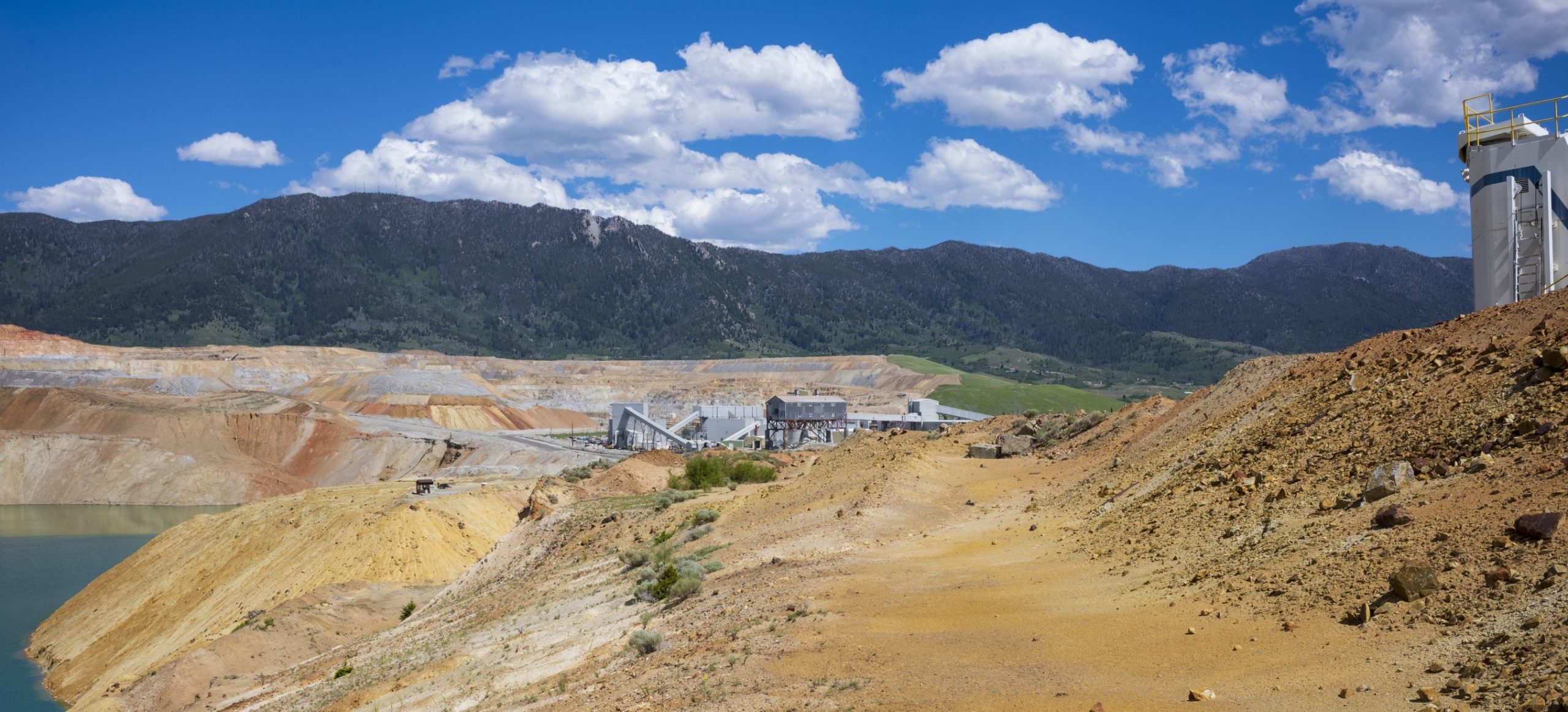 Open pit copper mine