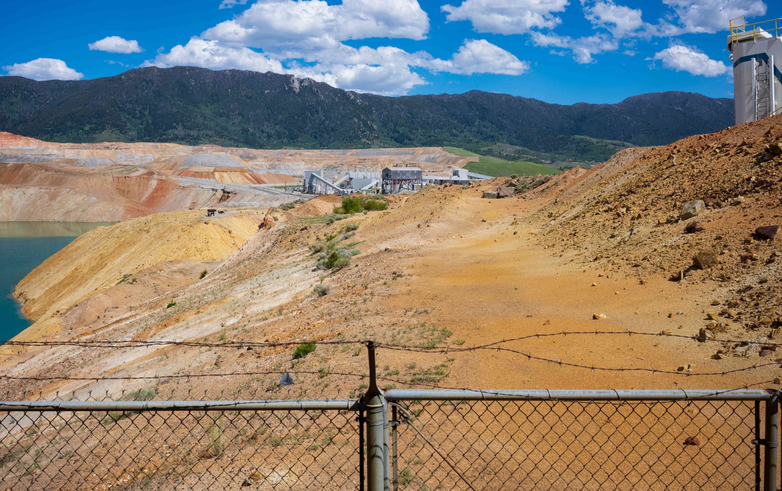 Open pit copper mine