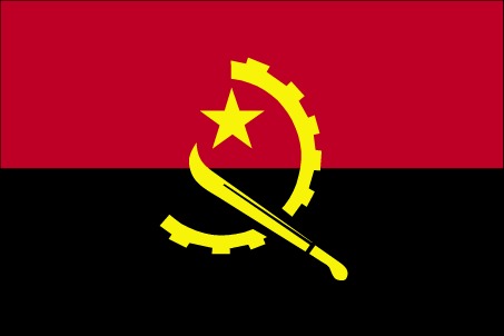 The Angolan flag. Angola has signed up to be a member country of the IGF.