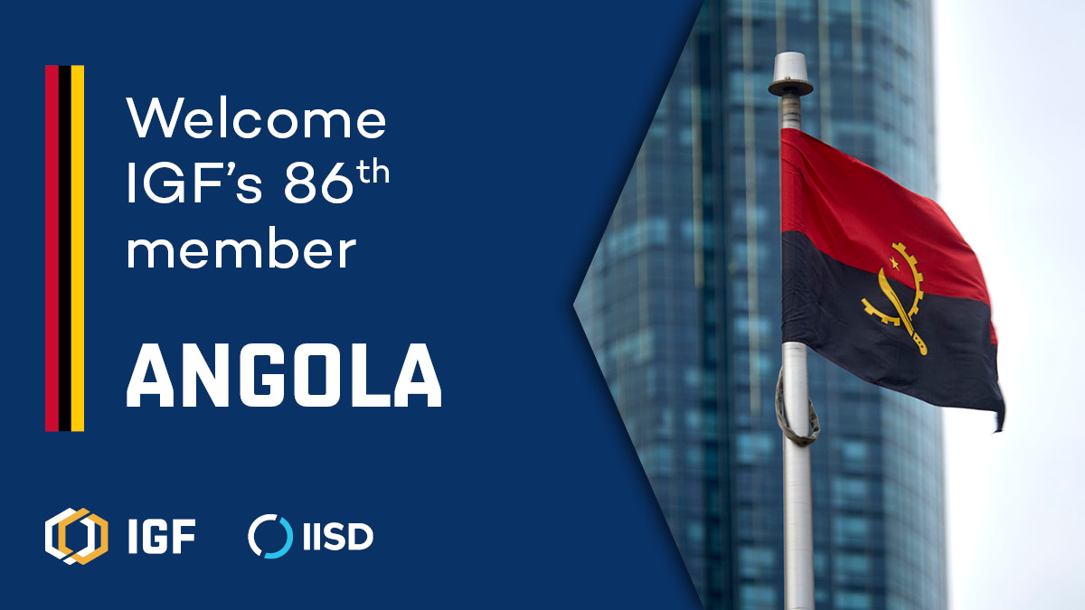 Angola joins the IGF.
