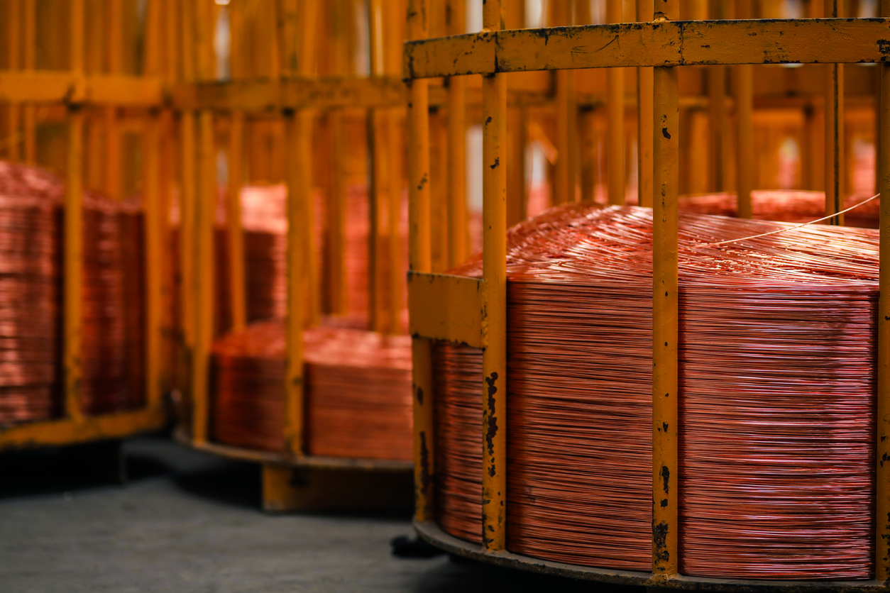 Copper Cable Production, Copper Texture