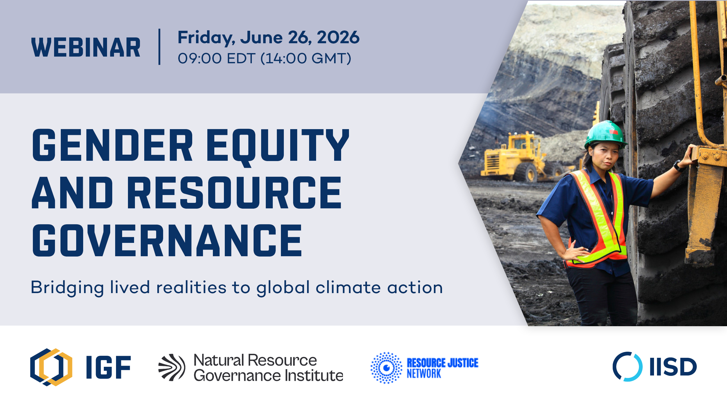 Register now for a webinar on Gender Equity and Resource Governance.