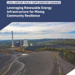 Leveraging Renewable Energy Infrastructure for Mining Community Resilience