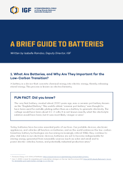 Card presenting front page of a report