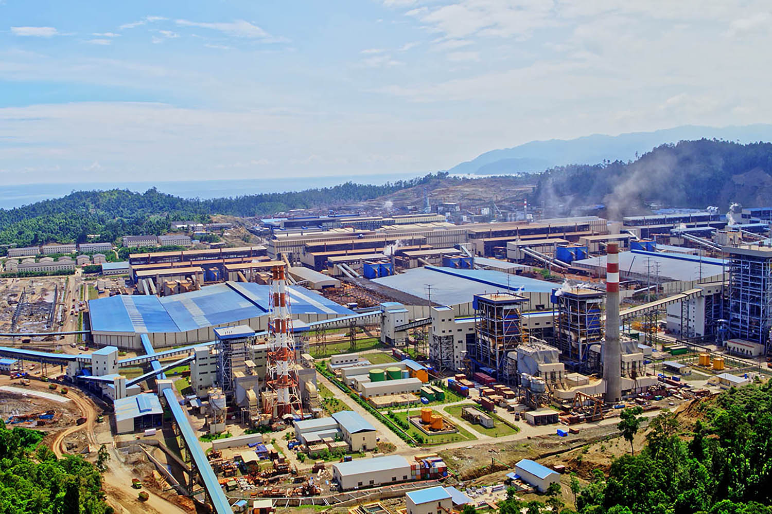 An industrial site outdoors